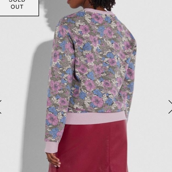 NEW Coach Love Flower Pullover Sweatshirt - Picture 2 of 9